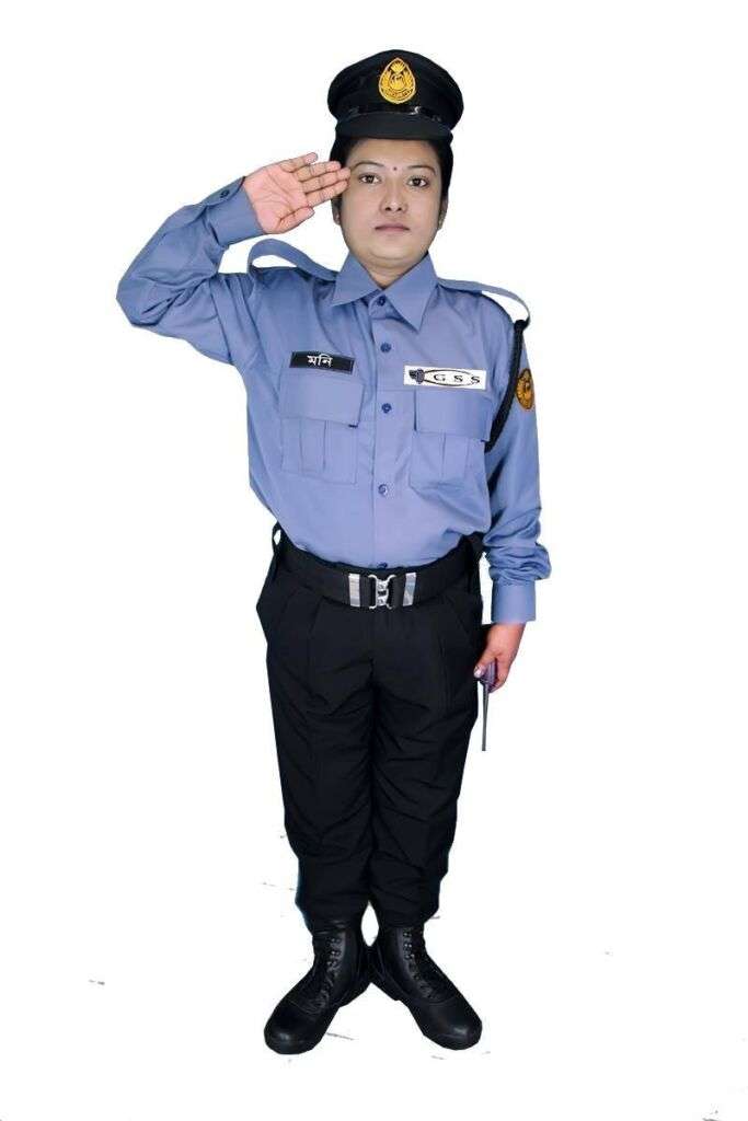 On-Duty Lady Security Guard
